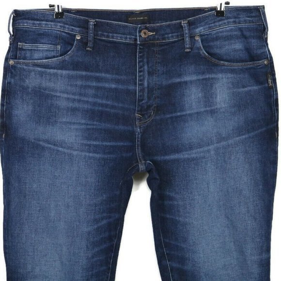 Silver Jeans Machray Classic Fit Straight Leg Big & Tall 42 x 34 Actual 44 x 34 - Picture 6 of 11